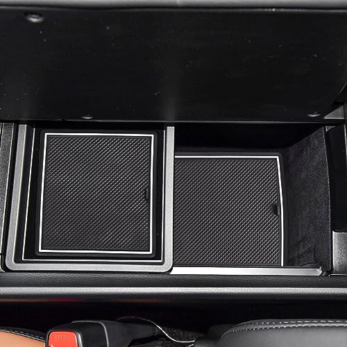 Auovo Cup Holder Inserts Liners Compatible with Toyota Crown Accessories 2023 2024 2025 2026 Custom Anti Dust Mats Center Console Door Pocket Pads 16-pc Set (White Trim) - Image 2