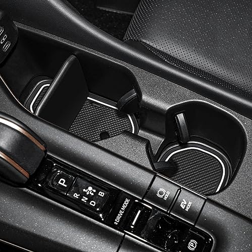 Auovo Cup Holder Inserts Liners Compatible with Toyota Crown Accessories 2023 2024 2025 2026 Custom Anti Dust Mats Center Console Door Pocket Pads 16-pc Set (White Trim) - Image 1