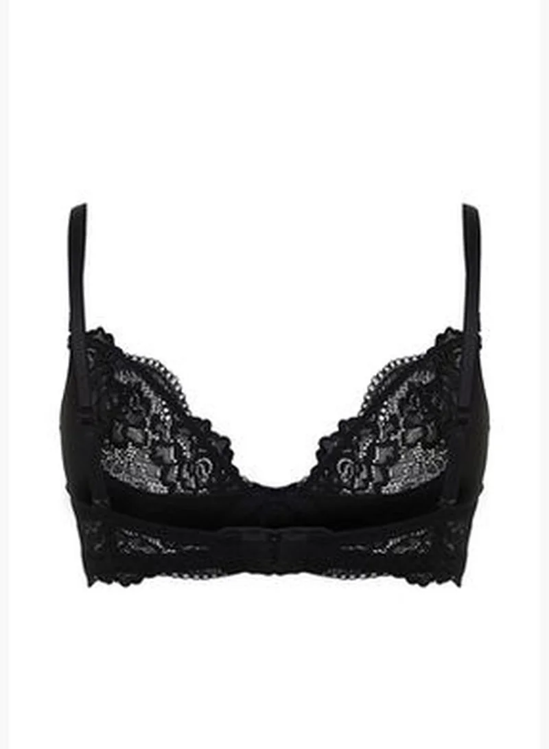 trendyol Black Lace Lift Covered Bra THMSS24SU00030