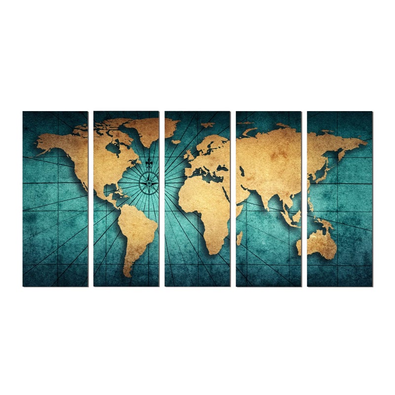 PAPER PLANE DESIGN Soothing Wall Decor - Large Abstract Landscape Painting on Canvas for Living Room, Bedroom, and Office Walls - 27 x 50 Inches (D) - Image 1