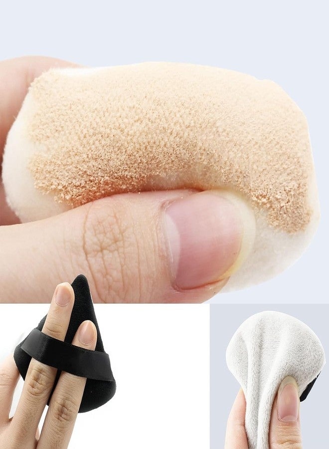 Sajani Triangle Powder Puff For WomenFacial Cleansing Sponge Puff, Reusable Face Cleansing Cosmetic Puff, Double Sided Reusable Cotton Cosmetic Sponge For Contouring, Under Eyes and Corners (Multicolor) (Pack Of 1) (Triangle Makeup Spong) - Image 2