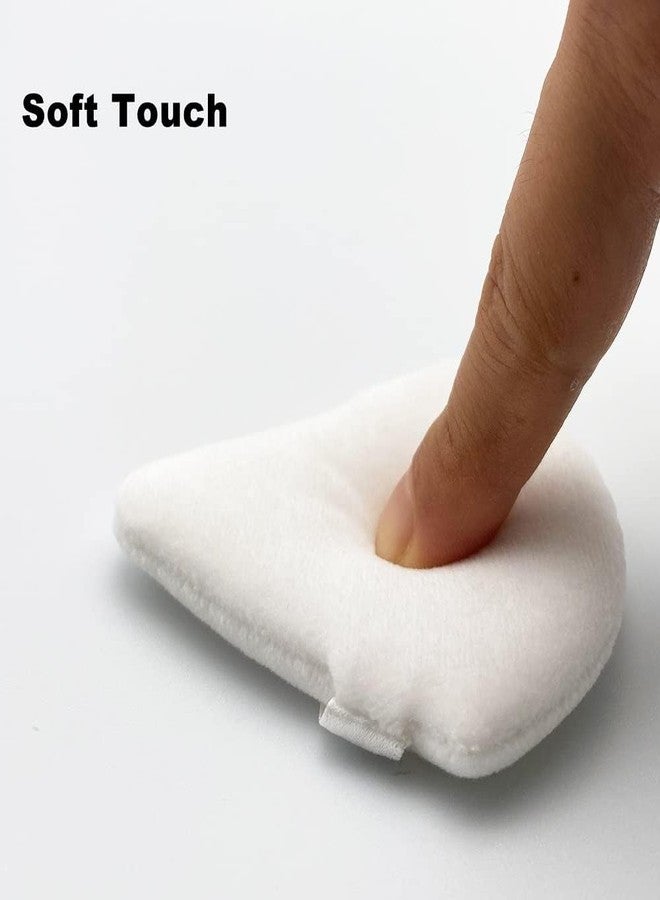 Sajani Triangle Powder Puff For WomenFacial Cleansing Sponge Puff, Reusable Face Cleansing Cosmetic Puff, Double Sided Reusable Cotton Cosmetic Sponge For Contouring, Under Eyes and Corners (Multicolor) (Pack Of 1) (Triangle Makeup Spong) - Image 3