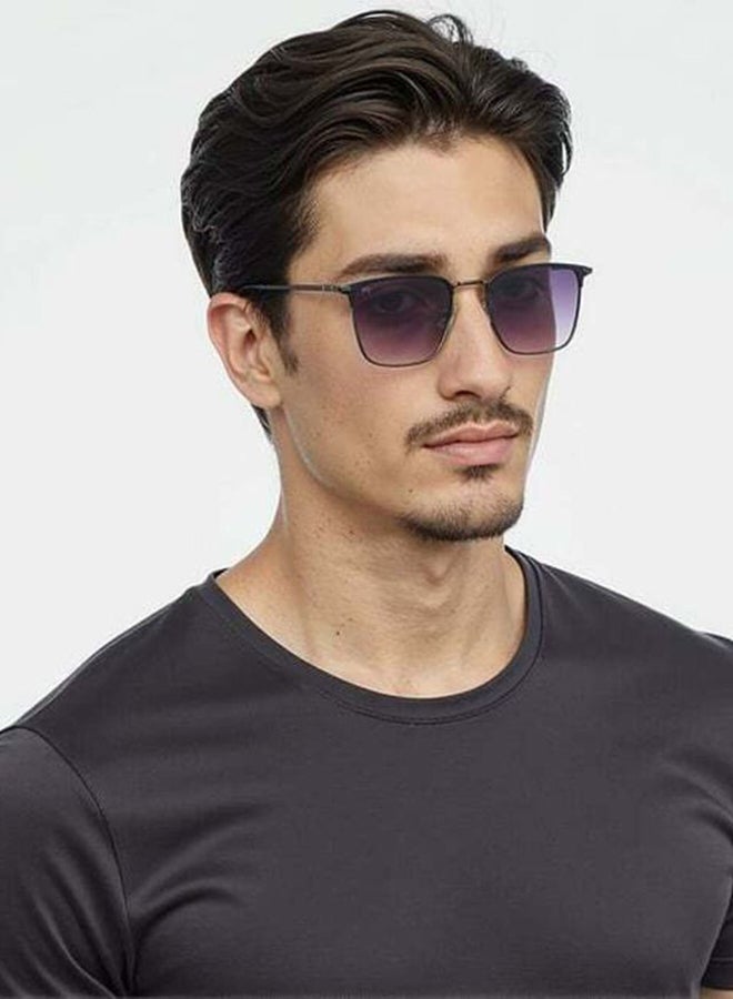 VINCENT CHASE Unisex By Lenskart | Gunmetal Grey Full Rim Rectangular | Economic Range | Branded Latest and Stylish Sunglasses | 100% UV Protected | Men & Women | Medium | VC S15799 - Image 3