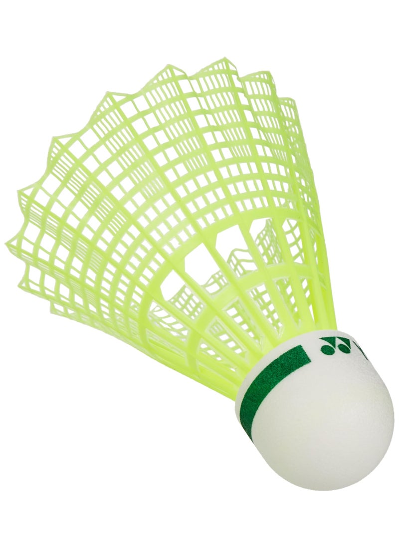 Yonex Yonex Mavis 10 Nylon Shuttlecock, Yellow, Pack of 6 | Made in Japan (Green Cap)  - Image 4