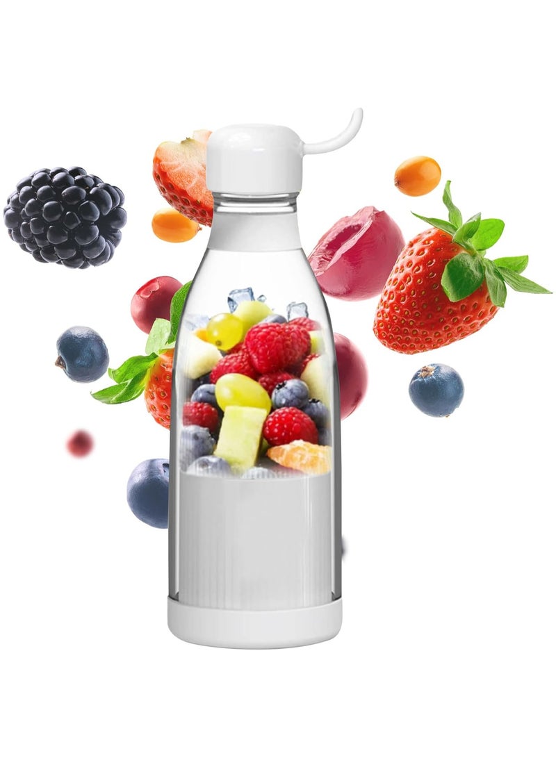 DubaiGallery 420ML Portable Blender Free Spare Parts 3.7 Usb Plastic OEM Stainless Steel 4cutter Head/pc Food Grade Plastic Plastic Juice Bottle - Image 2