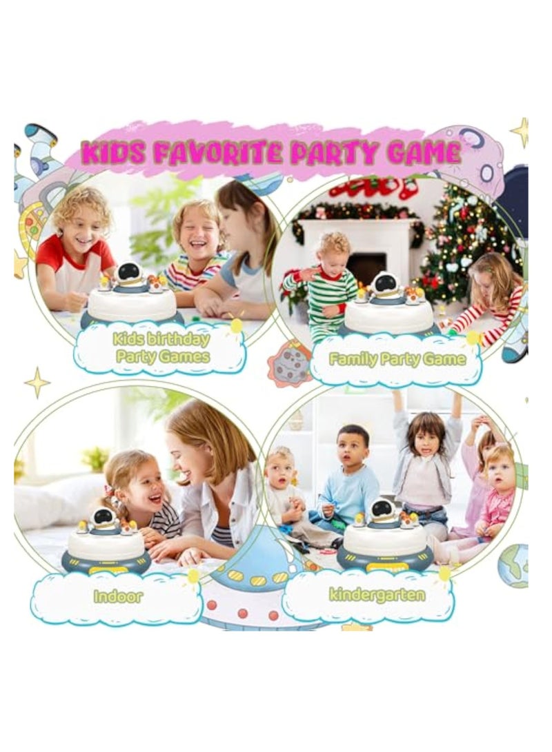 SOLARAE Pop Up Rocket Board Game, Catching Rocket Game, Family Game Night Board Game, Interactive Educational Toys with Sound, Magnetic Fishing Game Toys, PK Mode with 2 Net, for 4-10 Year Old Boys and Girls - Image 3