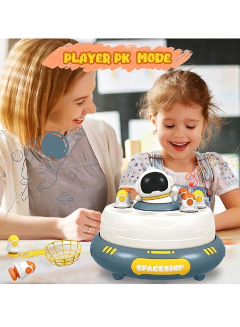 SOLARAE Pop Up Rocket Board Game, Catching Rocket Game, Family Game Night Board Game, Interactive Educational Toys with Sound, Magnetic Fishing Game Toys, PK Mode with 2 Net, for 4-10 Year Old Boys and Girls - Image 4