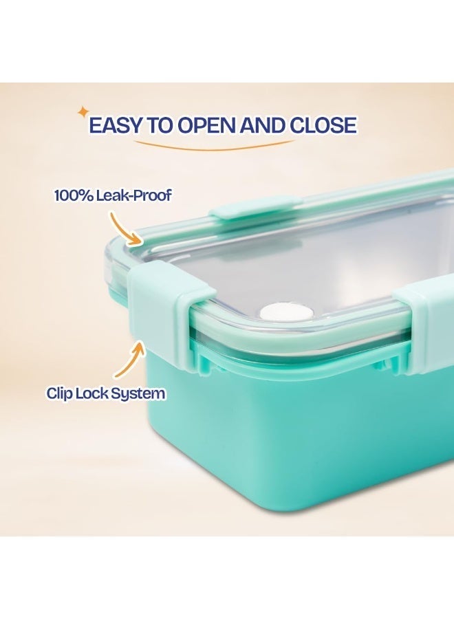 Twisoo Stainless Steel 304 Lunch Box with Gravy Container, 2 Compartment Leakproof Tiffin Box, BPA-Free Food Storage for Kids, School, Office & Travel - Image 4