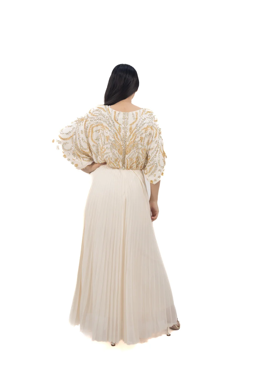 ان لاف Embroidered Chiffon Dress