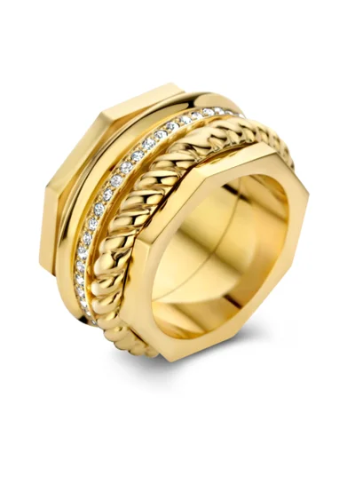 CERRUTI 1881 Emma Gold Plated Finger Ring For Women