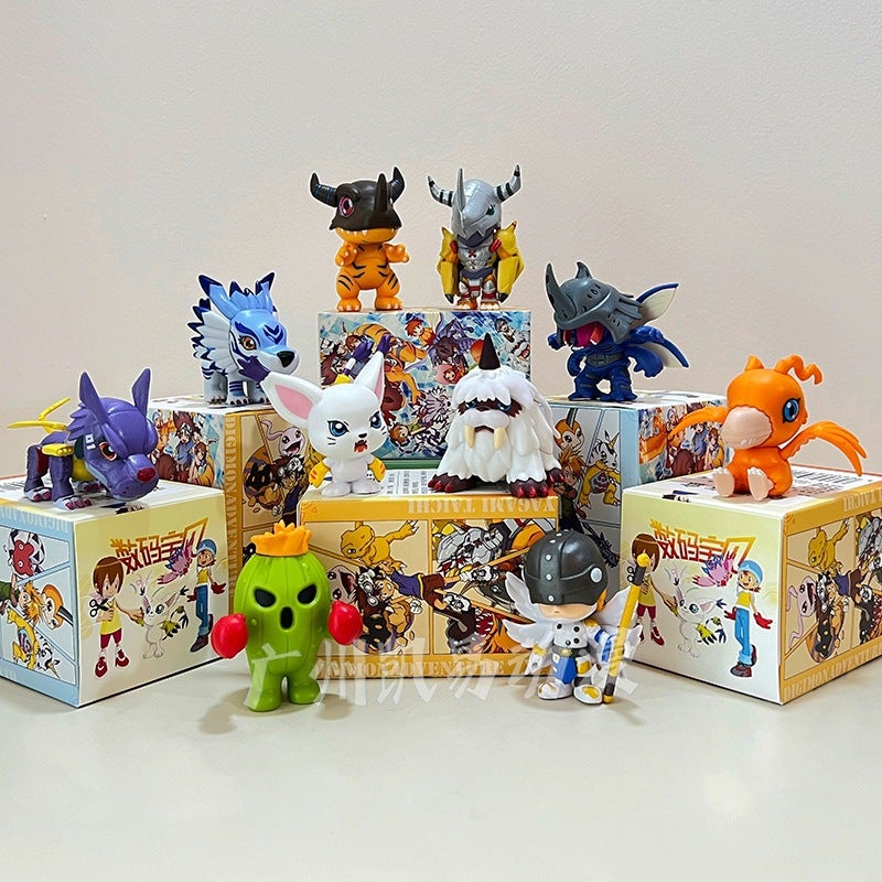 Digimon Fridge Magnets Set of 10 - PVC Figures (Blind Box) - Image 1