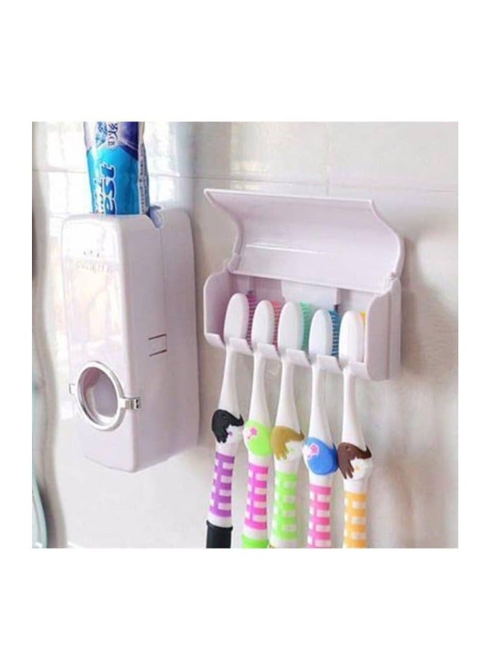 Toothpaste organizer and toothbrush holder - Image 1