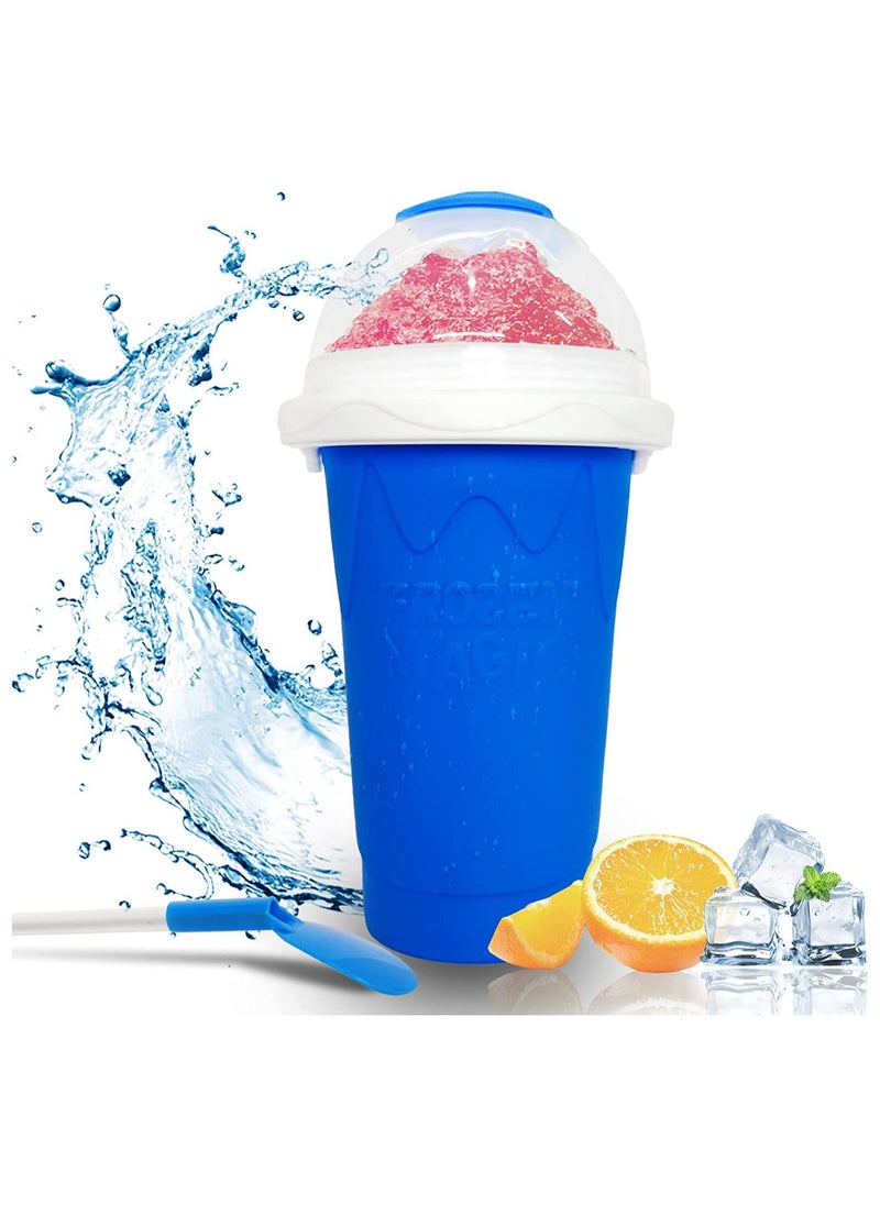 Generic - Maker Cup, Magic Quick Frozen Smoothies Cup, Reuseable Squeeze Cooling Cup with Lids & Straws, Homemade Milk Shake Ice Cream Maker - Image 1