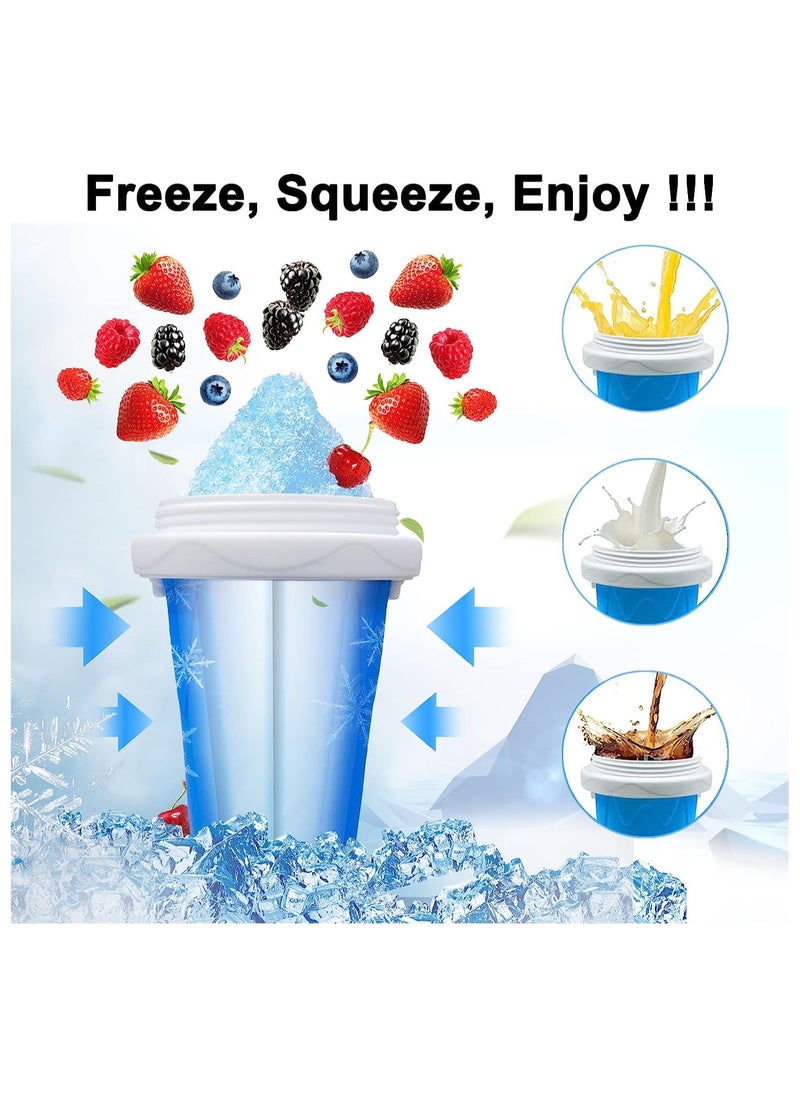 Generic - Maker Cup, Magic Quick Frozen Smoothies Cup, Reuseable Squeeze Cooling Cup with Lids & Straws, Homemade Milk Shake Ice Cream Maker - Image 1