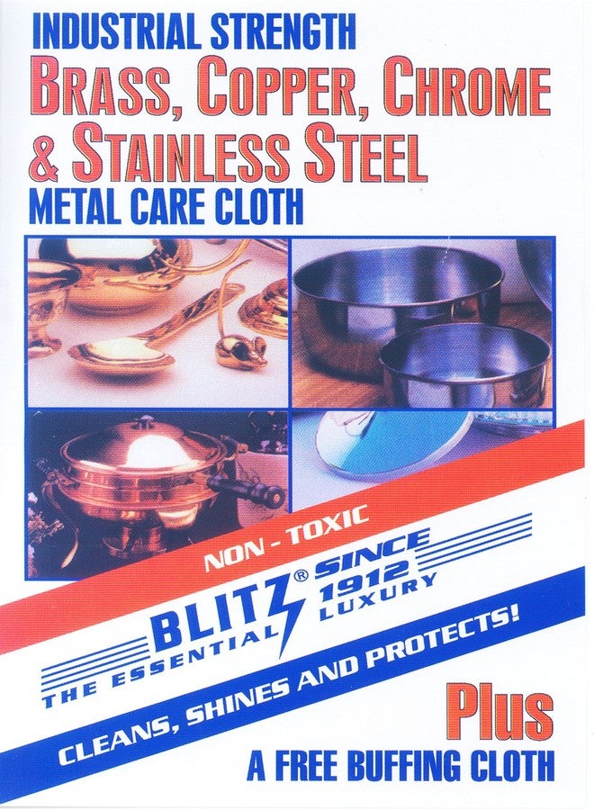 Blitz Metal Care Original Cloth”, 2 Pack, Small