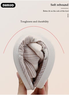 DUNISO House Slippers for Man, Cozy Bedroom Slippers with Non-Slip Soft Slippers, Open Toe Man's Slipper House Sandals for Indoor & Outdoor  - Image 5
