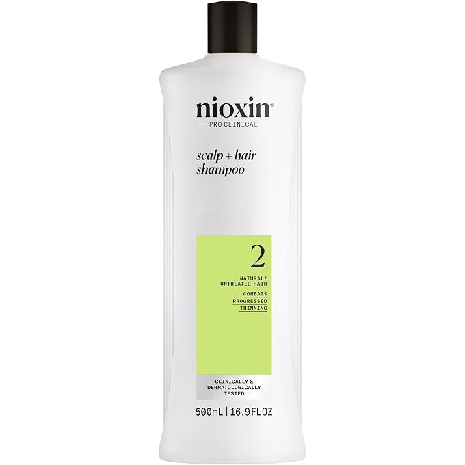 Nioxin Derma Purifying System 2 Cleanser Shampoo (Natural Hair, Progressed Thinning) 500ml/16.9oz - Image 1