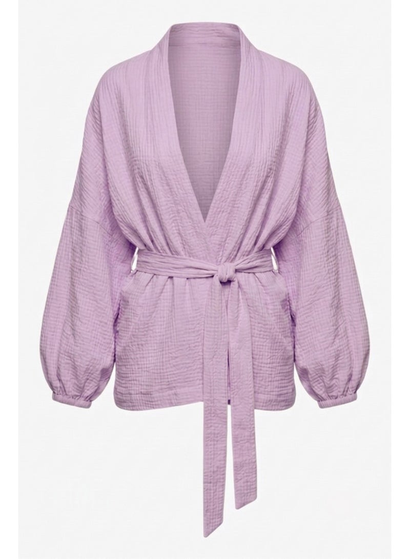Carina Puff-Sleeve Cardigan - Image 4
