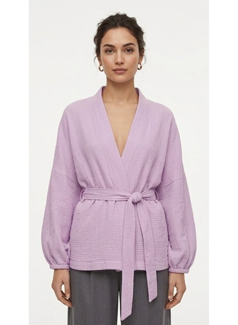 Carina Puff-Sleeve Cardigan - Image 1