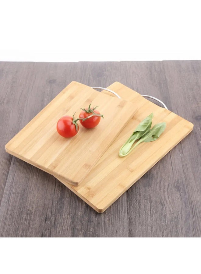 BLUBRAIN Extra Large Bamboo Cutting Board for Kitchen – Heavy Duty Chopping Board with Deep Juice Groove, Easy-Grip Handle, and Durable Natural Bamboo Design – Ideal for Home, Everyday Use, and Meal Prep - Image 3