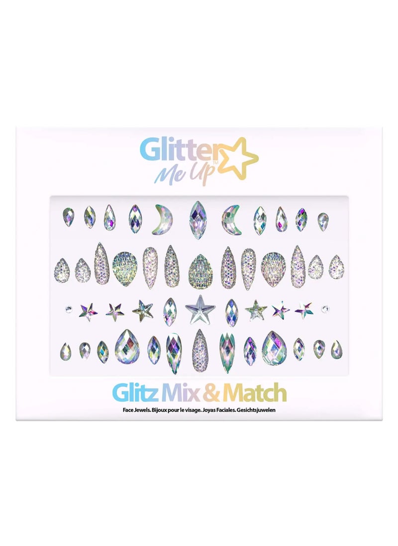 Glitter Me Up Glitter Me Up Glitz Mix & Match Gems Face Jewels  - Image 1