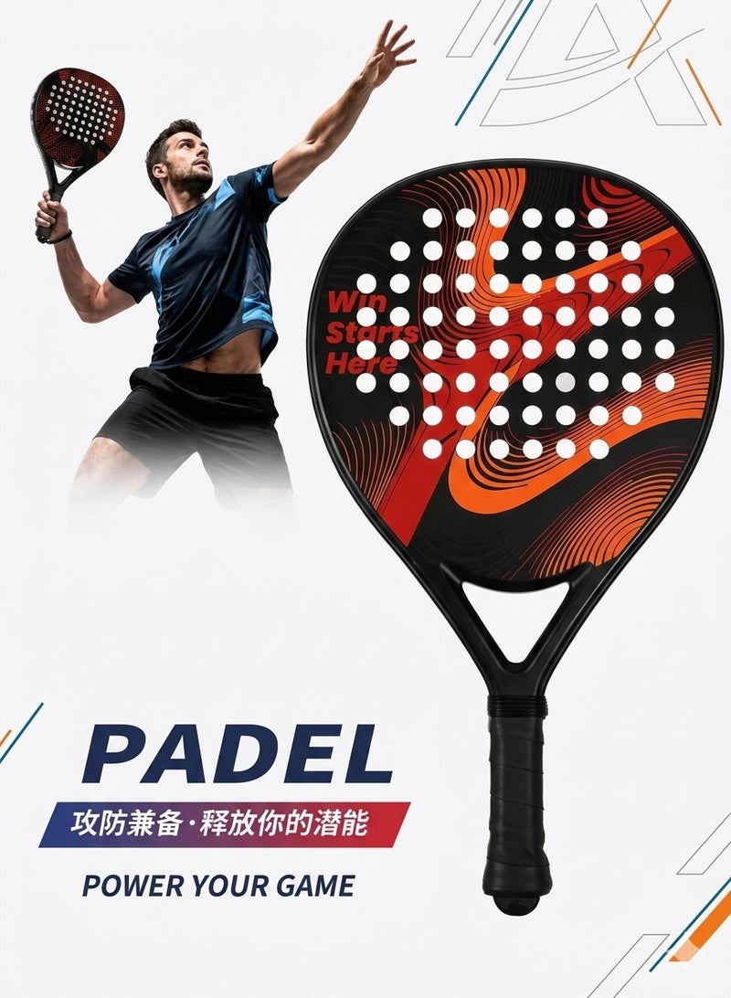 Cyber Full Carbon Fiber Padel Racket Paddleball Racquet - Image 2