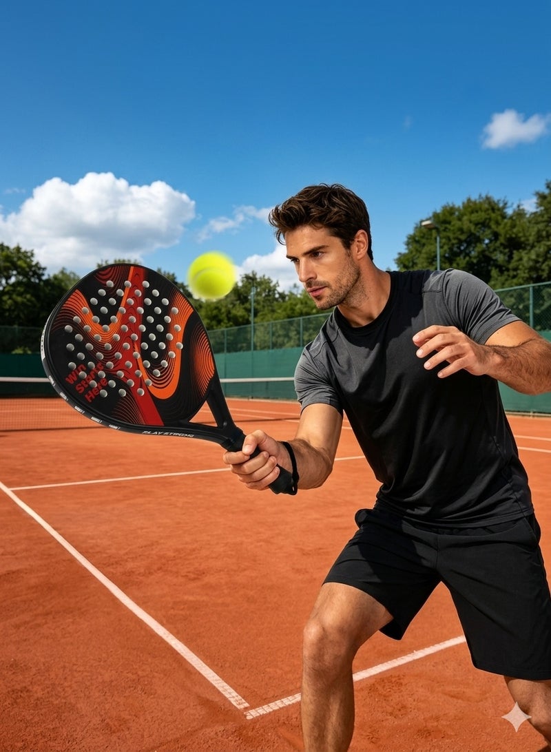 Cyber Full Carbon Fiber Padel Racket Paddleball Racquet - Image 3