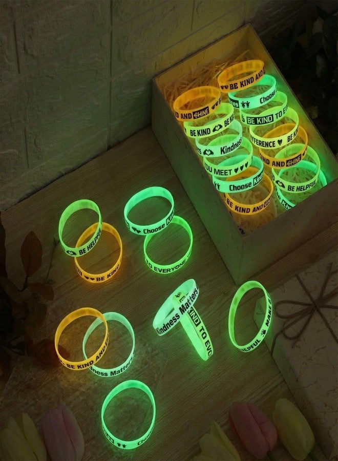 PullCrease 50 Pcs Wristband Silicone Rubber Wristband 5 Styles Campaign Gifts, Be Kind, silicone rubber - Image 3