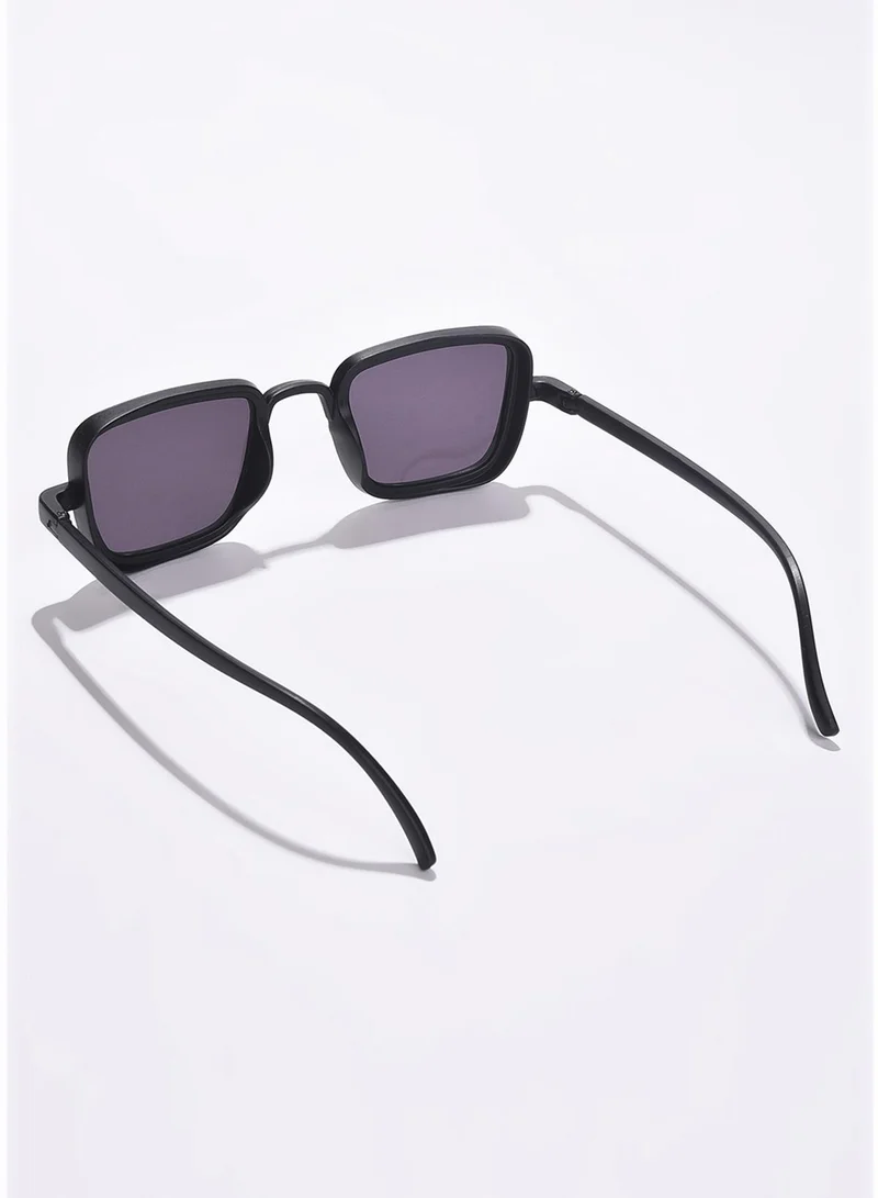 Haute Sauce Black Lens Black Rectangle Sunglasses