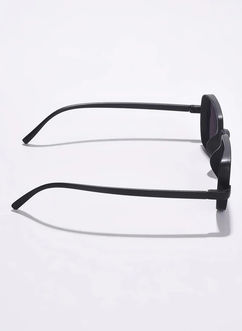 Haute Sauce Black Lens Black Rectangle Sunglasses