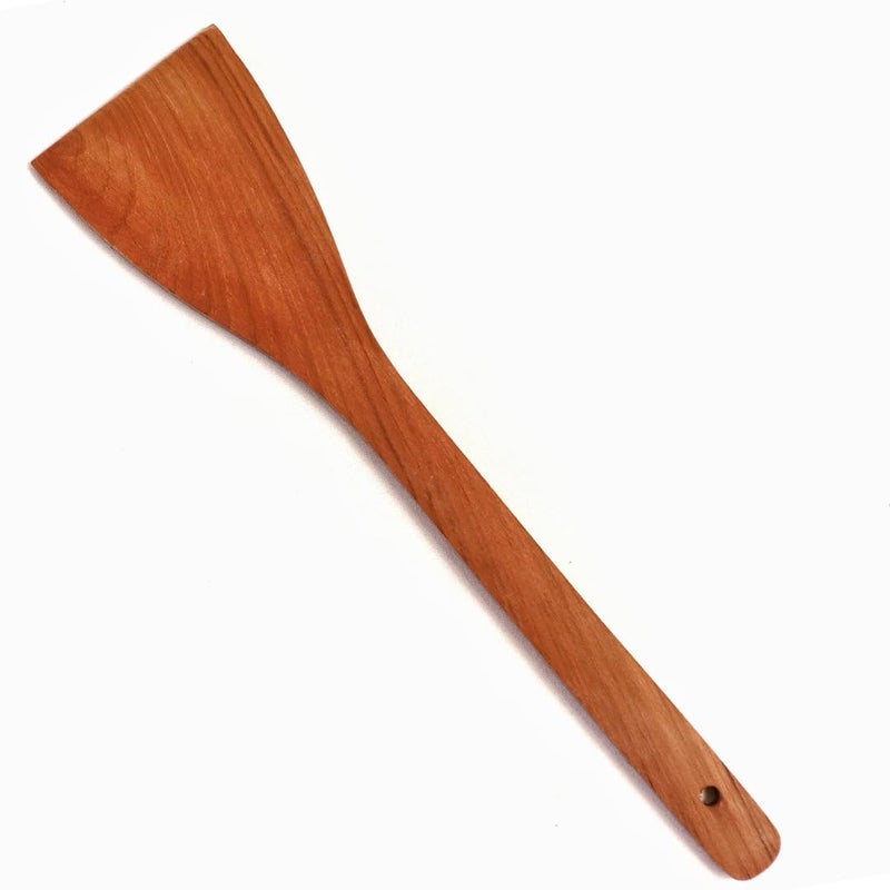 KITCHEN 101 Kitchen 101 Handcrafted Premium Teak Wooden Spatula Set of 3 Wooden Set for Kitchen Non Stick Spatula Set Dosa Palta Spatula Wooden Spoon Set Wooden Karchi for Cooking - Image 2