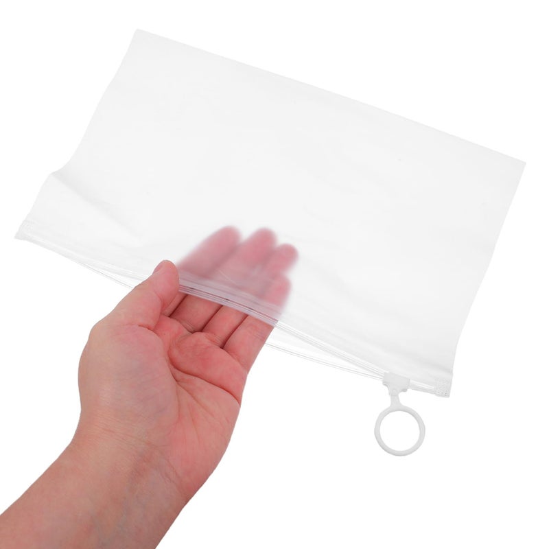 50 Pcs Frosted Zippered Makeup Organizer Bags Versatile Travel Toiletry Pouch For Lingeries Underwear Compact Purse Storage - Image 5