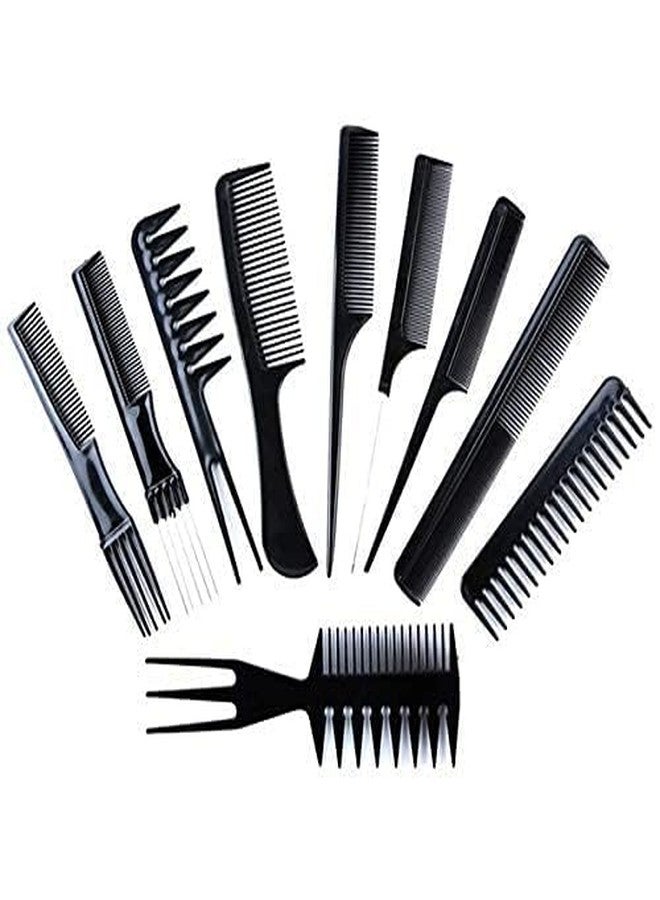 GOTIPRIDE Hair Comb Set Hairdresser 10 Pcs Professional Styling for Hair Stylers Barbers Salon Family for Men and Women - Image 1
