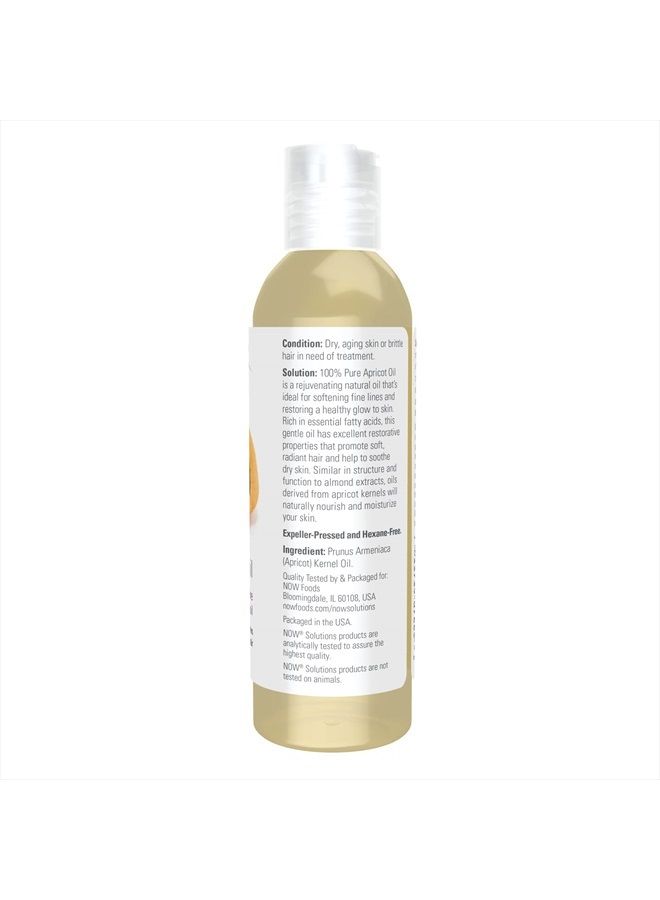 now Solutions, Apricot Kernel Oil, Hair Moisturizer, Rejuvenating Skin Oil, Softens Fine Lines, 4-Ounce  - Image 2