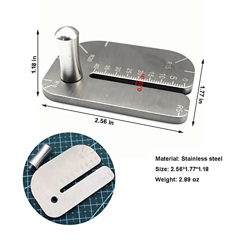 PANSHIYON Leather Stitching Punch Aid Plate,Stainless Steel Leather Stitching Punch Aid Pulling Plate, Diamond Lacing Chisel or Pricking Iron Aid Mate for Craft Working - Image 2