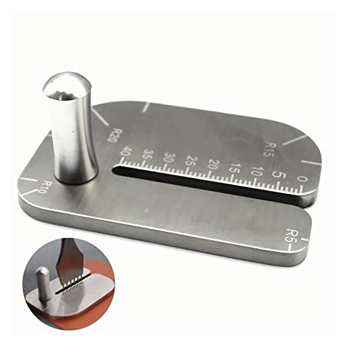 PANSHIYON Leather Stitching Punch Aid Plate,Stainless Steel Leather Stitching Punch Aid Pulling Plate, Diamond Lacing Chisel or Pricking Iron Aid Mate for Craft Working - Image 1