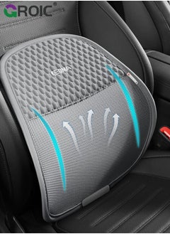 GROIC 1PC Easy Posture Lumbar Support (New Double Premium Mesh w/Adjustable Lock Straps), Back Support Office Chair, Lumbar Support Pillow Car Office Chair,Truck  - Image 1