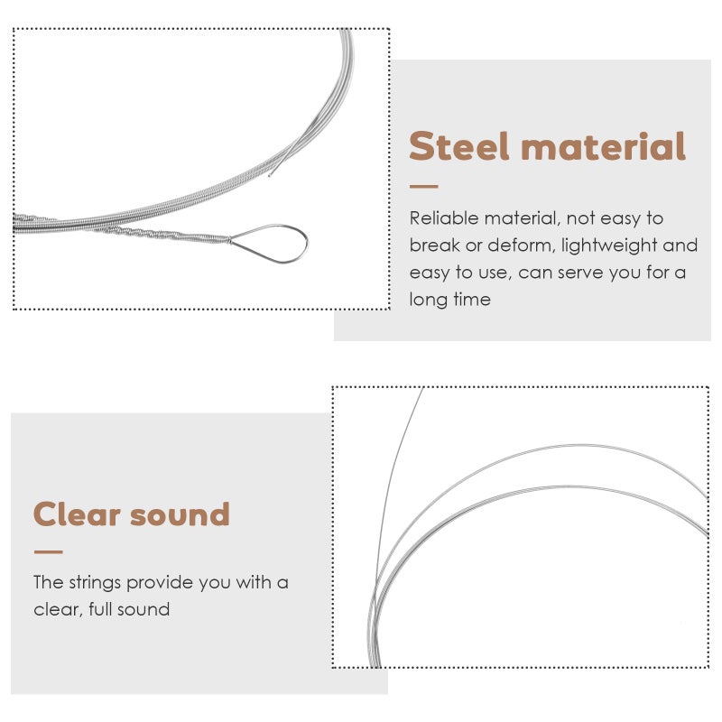 2Pcs Dulcimer String Replacement Instrument Steel String Dulcimer Accessories - Image 4