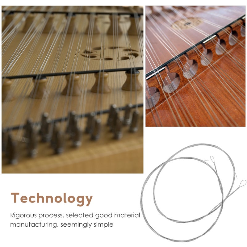 2Pcs Dulcimer String Replacement Instrument Steel String Dulcimer Accessories - Image 2