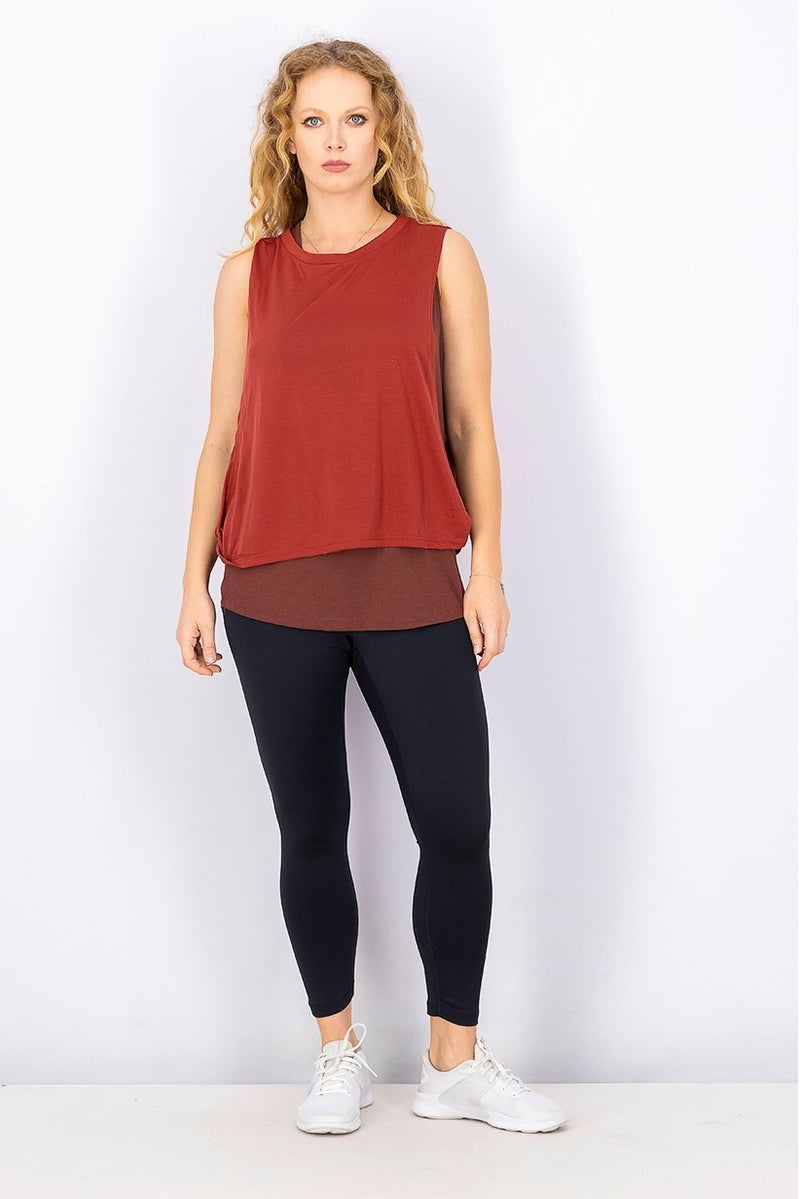 Tchibo Women Sportswear Fit Training Top, Brown - Image 4