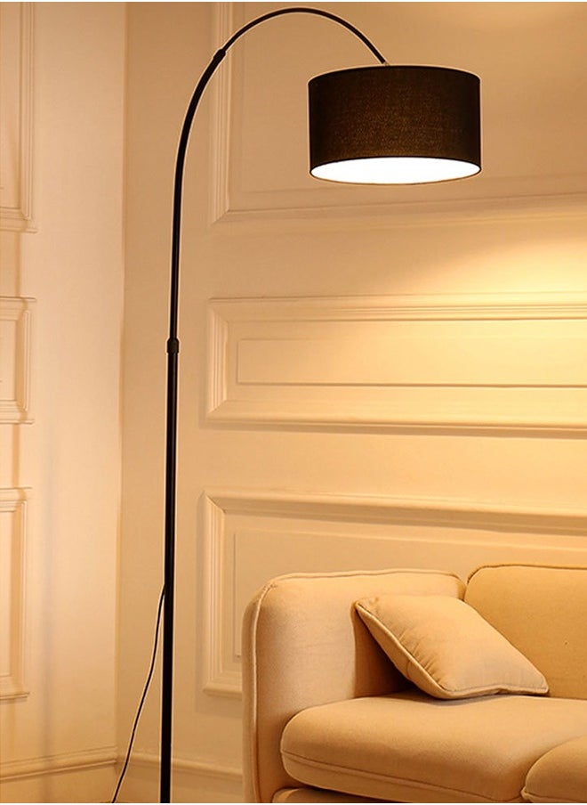 DIDA Floor Lamp for LED Stand Vintage Arc Pole Light with Warm Light Remote Control for Living Room Office Bedroom ‎Marble Metal Black 12W 8-15m  - Image 5