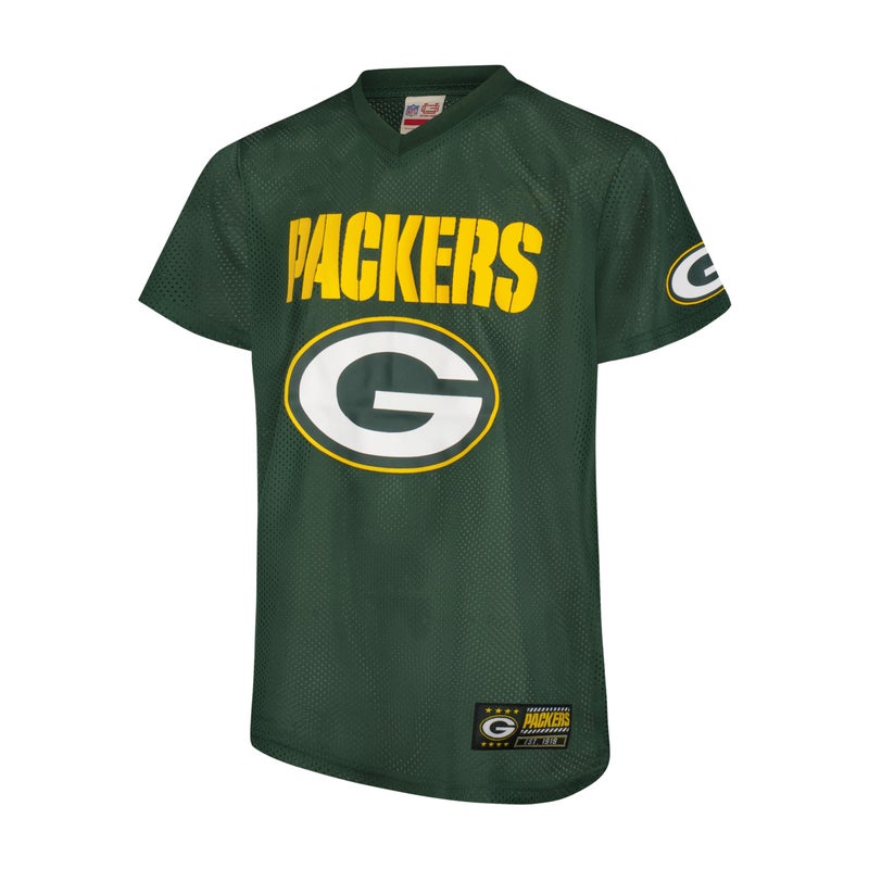 Ultra Game Youth NFL Official Super Soft Supreme Jersey Shirt, Green Bay Packers, Team Color, 14-16 - Image 1