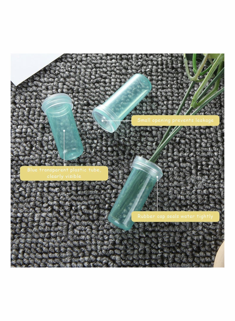 Generic Flower Water Tubes,Clear Plastic Floral Tubes, 1.6 Inch Individual Flower Water Tubes with Caps for Flower Arrangements, Blue (0.7 Inch Opening)400pcs - Image 2