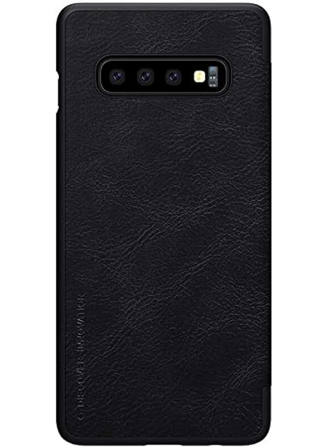 Nillkin Samsung Galaxy S10+ S10 Plus Flip Mobile Cover Qin Flip Series Leather Case Black