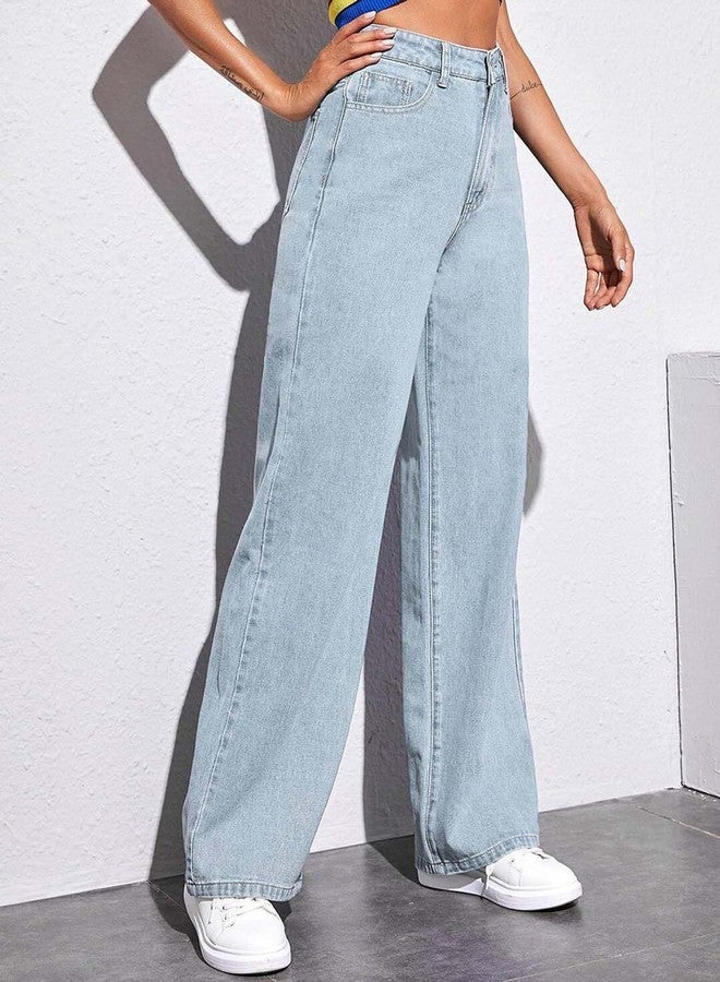 كوتي بنطلون جينز نسائي من KOTTY، لون أزرق سادة، بقصة مستقيمة (أزرق، مقاس 28) - KTTLADIESJEANS2784M - Image 5