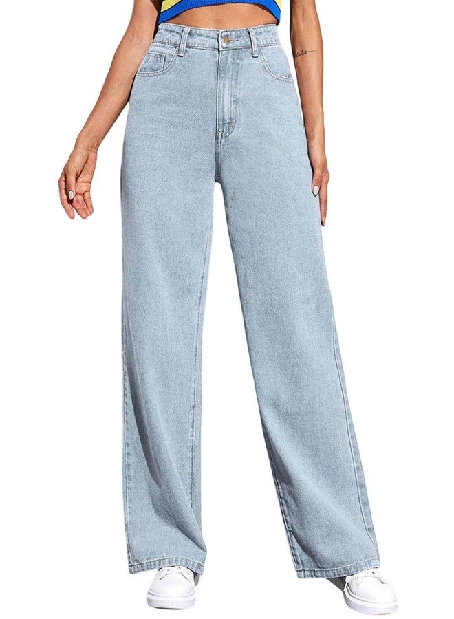 كوتي بنطلون جينز نسائي من KOTTY، لون أزرق سادة، بقصة مستقيمة (أزرق، مقاس 28) - KTTLADIESJEANS2784M - Image 1