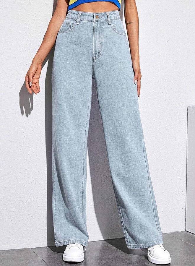 كوتي بنطلون جينز نسائي من KOTTY، لون أزرق سادة، بقصة مستقيمة (أزرق، مقاس 28) - KTTLADIESJEANS2784M - Image 2