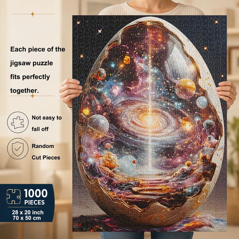 Yunlus Jigsaw Puzzles for Adults 1000 Pieces Outer Space Planet Galaxy Puzzle Impossible Hard Difficult Challenging Puzzles for Teen Genesis of the Universe Jigsaw Puzzle 1000 Pieces 28 x 20 in - Image 2