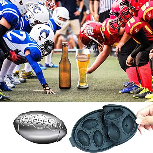 Naranqa Premium Football Shape Silicone Candy Molds & Ice Cube Trays by Naranqa| Food Grade Silicone BPA Free | Chocolate, Candy, Ice Cube and More (Football Shape-BLK, 1) - Image 5
