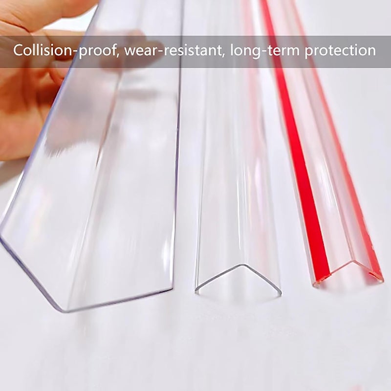 Plastic Edge Protector, Household Transparent Waterproof PVC Corner Protector, Self-Adhesive, Suitable for All Kinds of Walls, Edge Protector.1.7x120cm/0.7x47in - Image 4